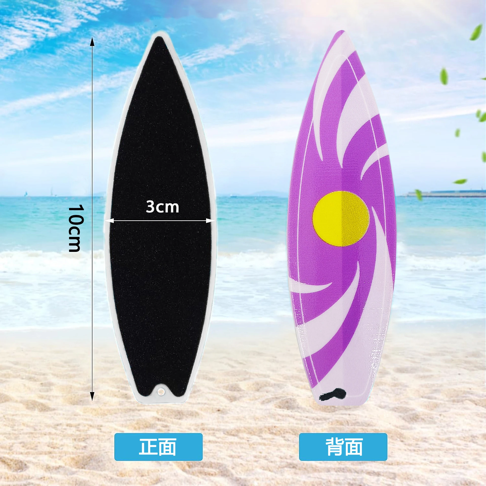 3 pz/borsa Tavola Da Surf Dito Nuovo Divertimento Stampato Dito Tavola Da Surf Giocattoli Alleviare Lo Stress Giocattoli Realistico Surfista Styling Punta Delle Dita Agitarsi Giocattolo