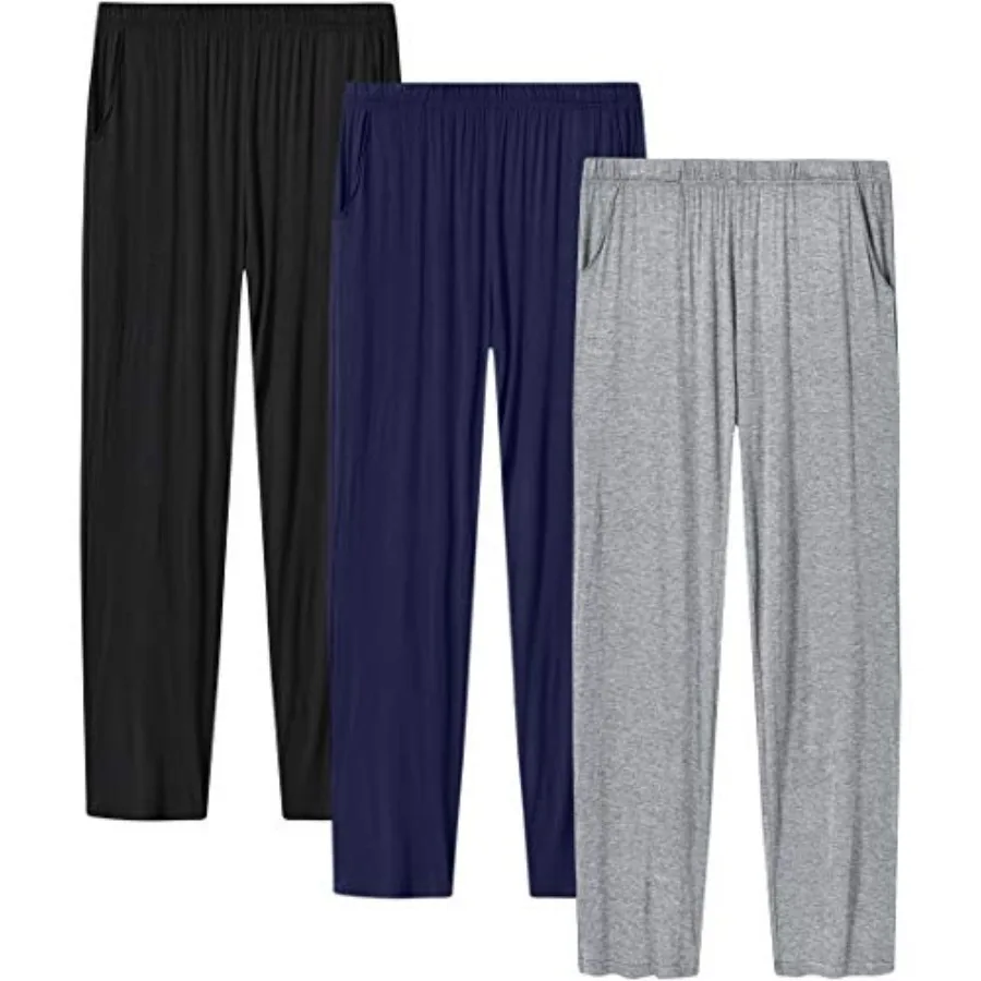 Womens Pajama Pants with Pockets Soft Comfortable Lightweight Elastic Drawstring Modal Pajama Bottoms Lounge Pants