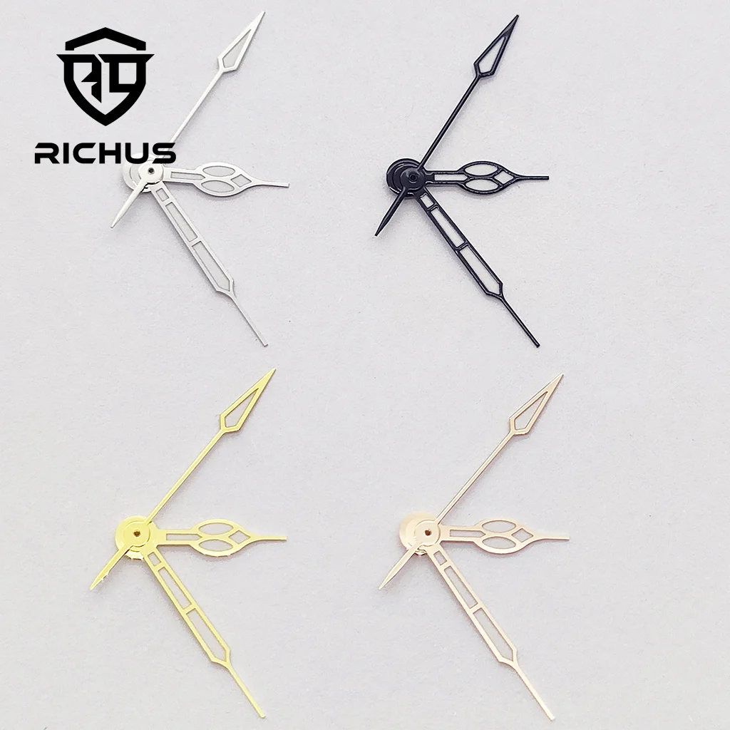 RICHUS NH35 Watch Hands Silver Watch Hands Green Luminous Fit NH34 NH35 NH36 Movement Watch Accessories