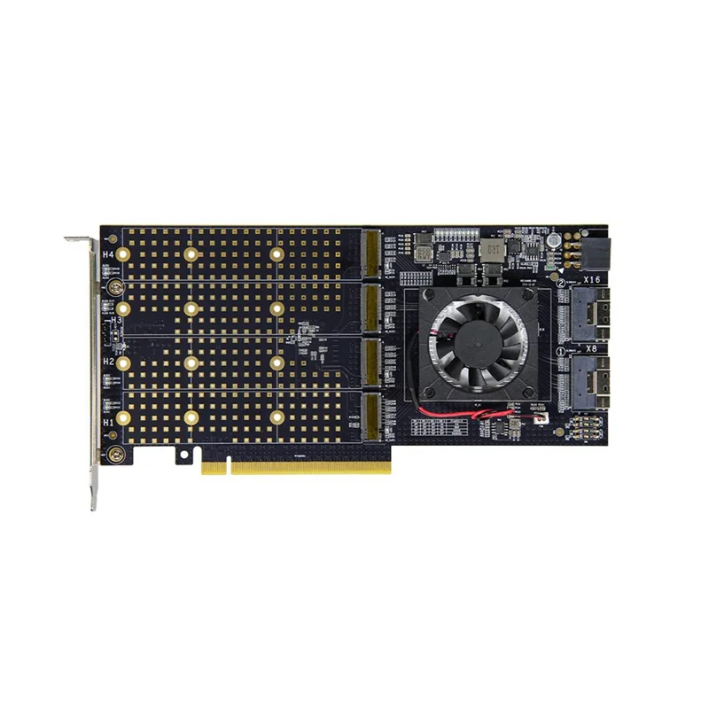 

Карта расширения Pcle 3.0 к M.2 NVME, 2-портовый интерфейс Slimsas PLX8749, материнская плата, бесплатный разделенный 4-дисковый разъем, карта расширения M.2 NVME