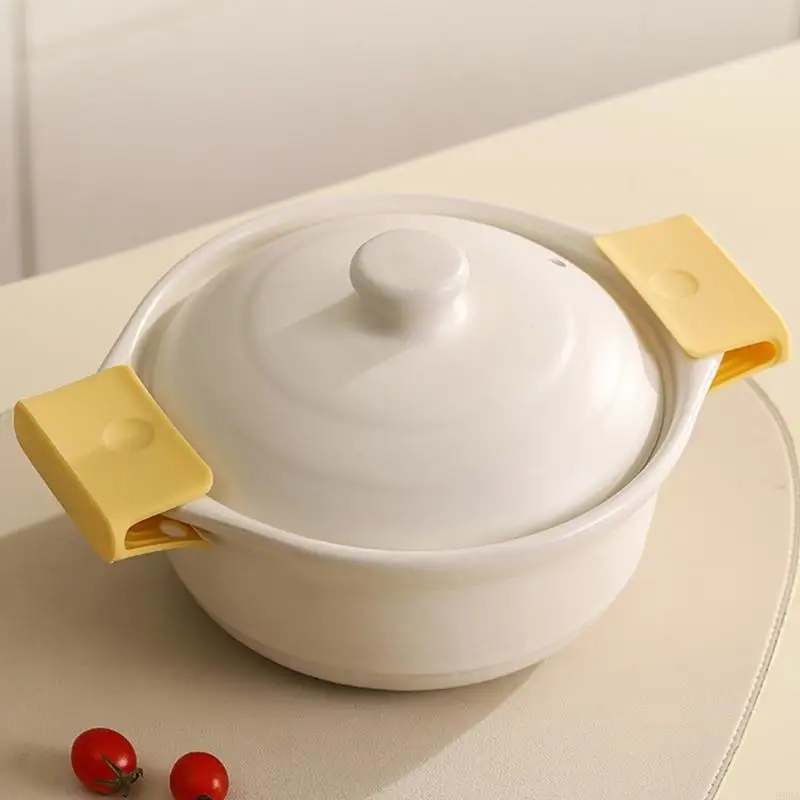 Comfortable Silicone Handle Cover for Cooking Pots Kitchen Cookware Practical Heat Resistant Handle Sleeve 