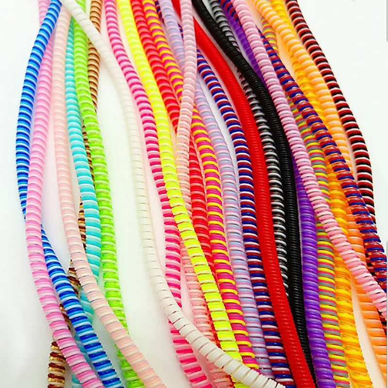 Bobbin Winder Cable Protector, Data Line Case, Corda Proteção, Spring Twine, 1.15m