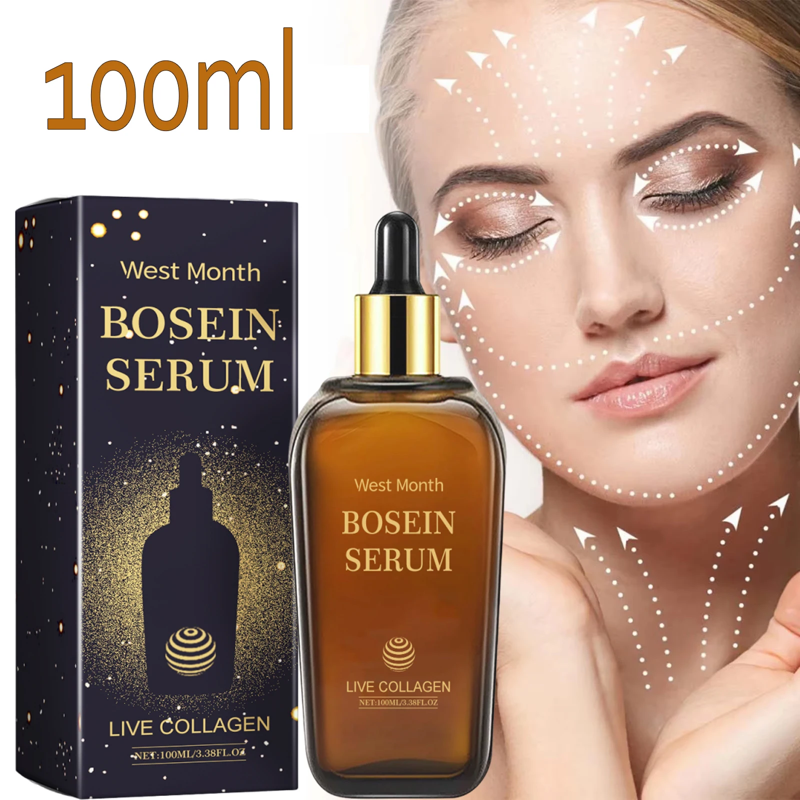 

Сыворотка для лица Bosein: осветление тона кожи, восстановление коллагена, повышение эластичности, увлажняющий лосьон-эссенция