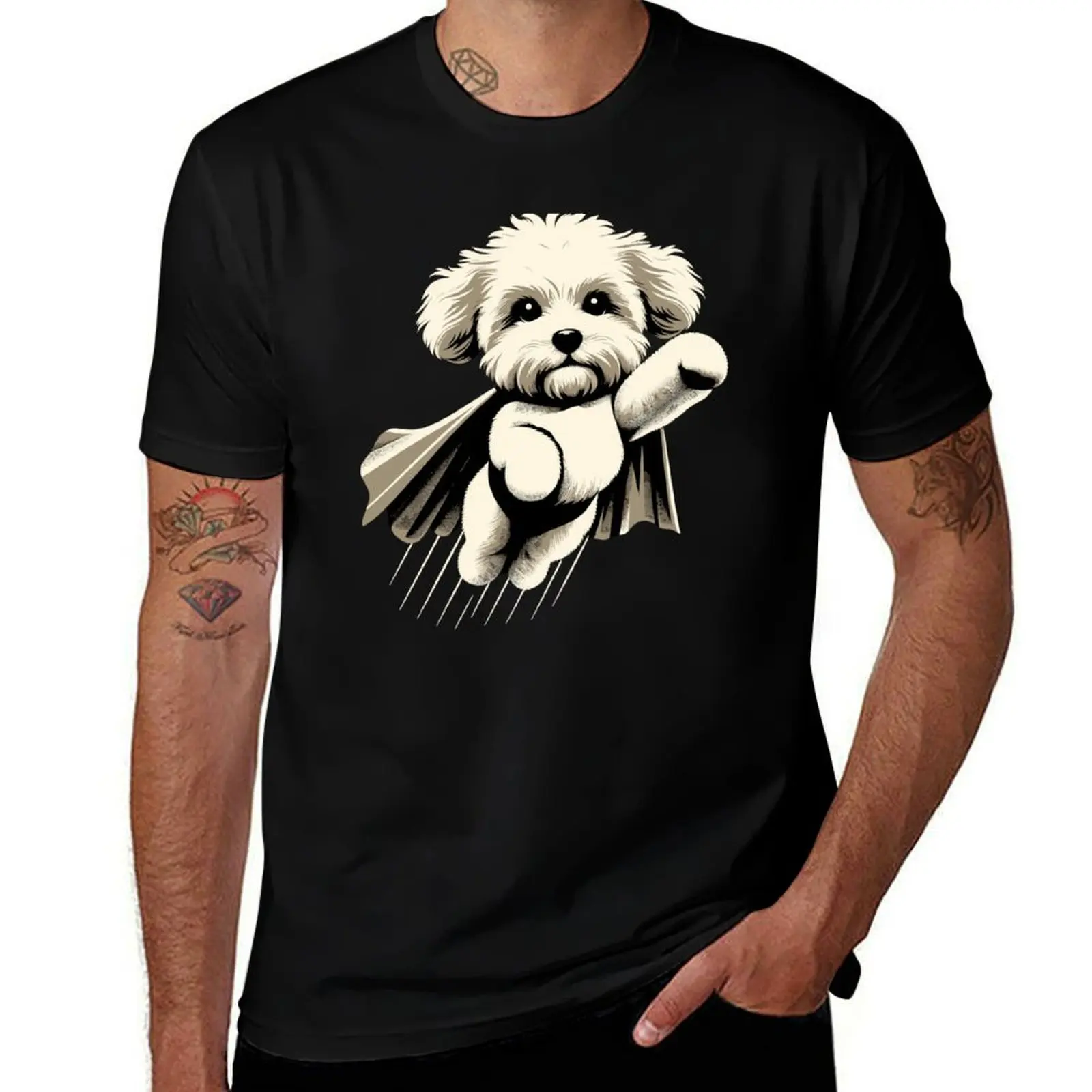 

Супер собака Maltipoo Moodle Multipoo подарочная футболка незаменимая футболка таможенные новые подарки и футболки мужские футболки повседневные стильные