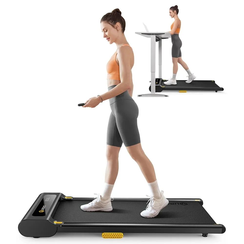 UREVO URTM022 Spacewalk 1 Lite Treadmill, 2-In-1 Walking Jogging Machine, 1-6KM/h Speed, Max Load 120kg, Remote Control