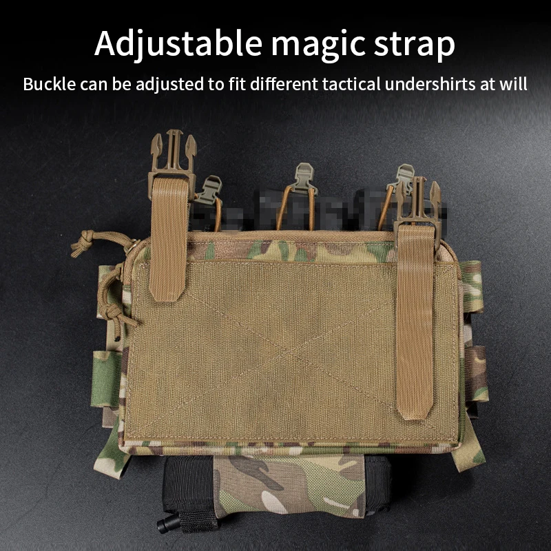 Tactical Vest 5.56mm Triple Functional Package Double-layer Charger Holder 5.56 Triple Mag Pouch Front Grip Tactical Vest Access