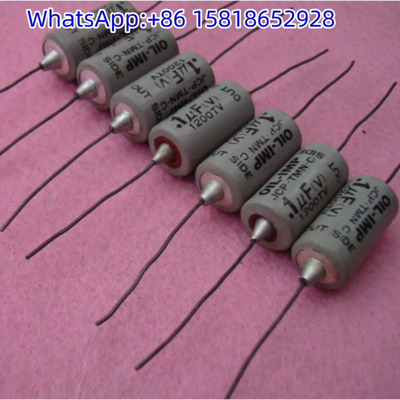 2pcs 1200V 0.1UF Japan Marcon vintage copper lead valve hi-fi oil-immersed guitar variable capacitor