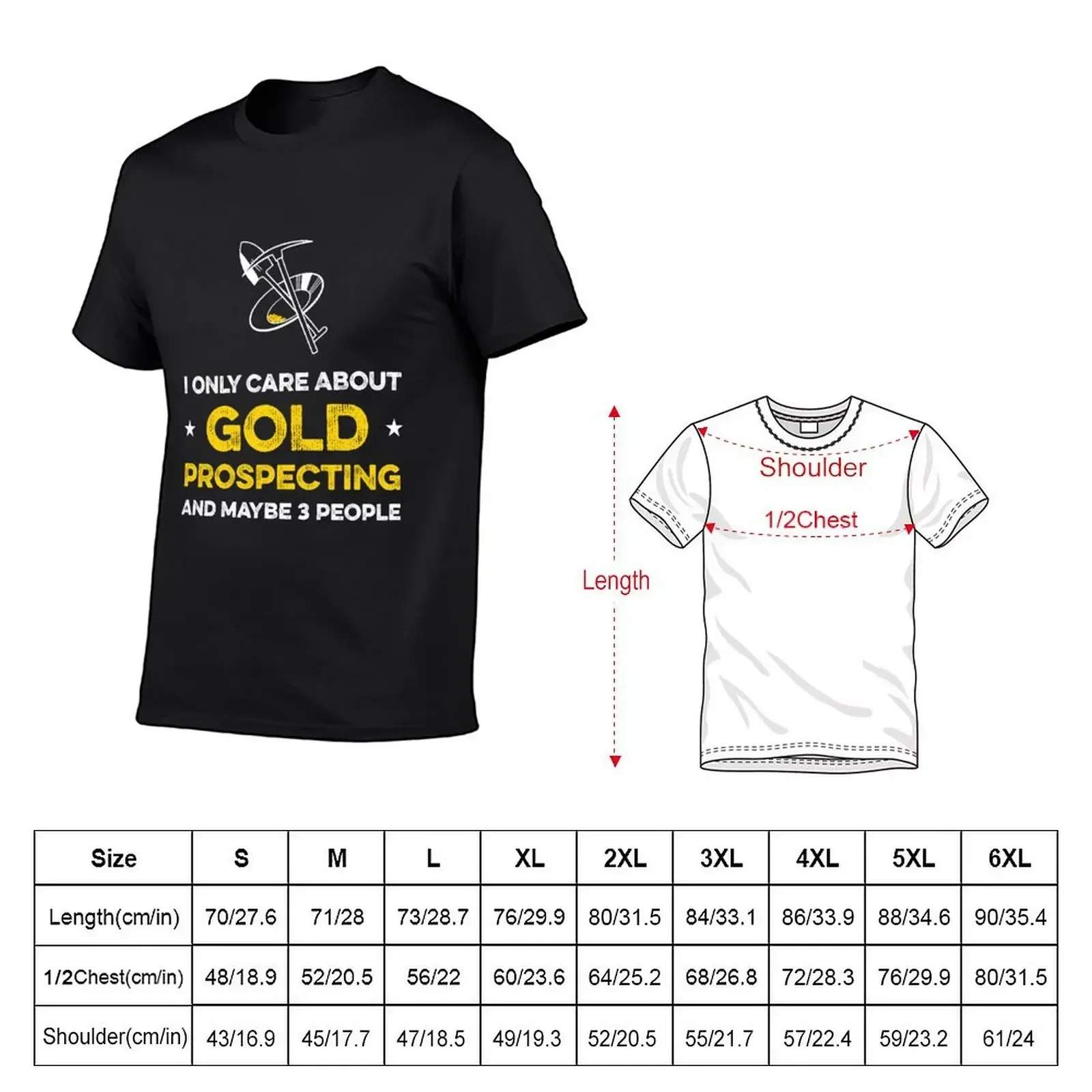 Funny Gold Prospecting T-Shirt animal prinfor boys graphic tee shirt mens plain t shirts