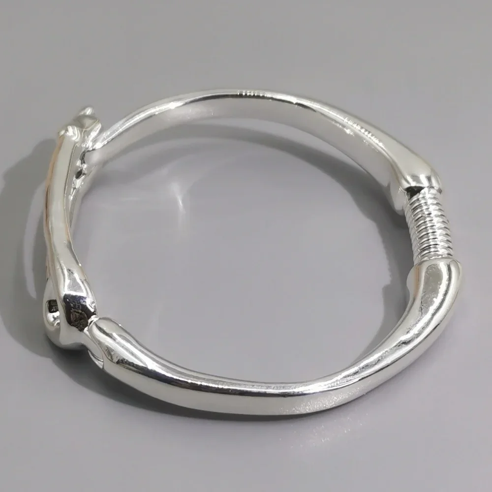 Geometric Silver Bracelet, High-End OL Style Gift