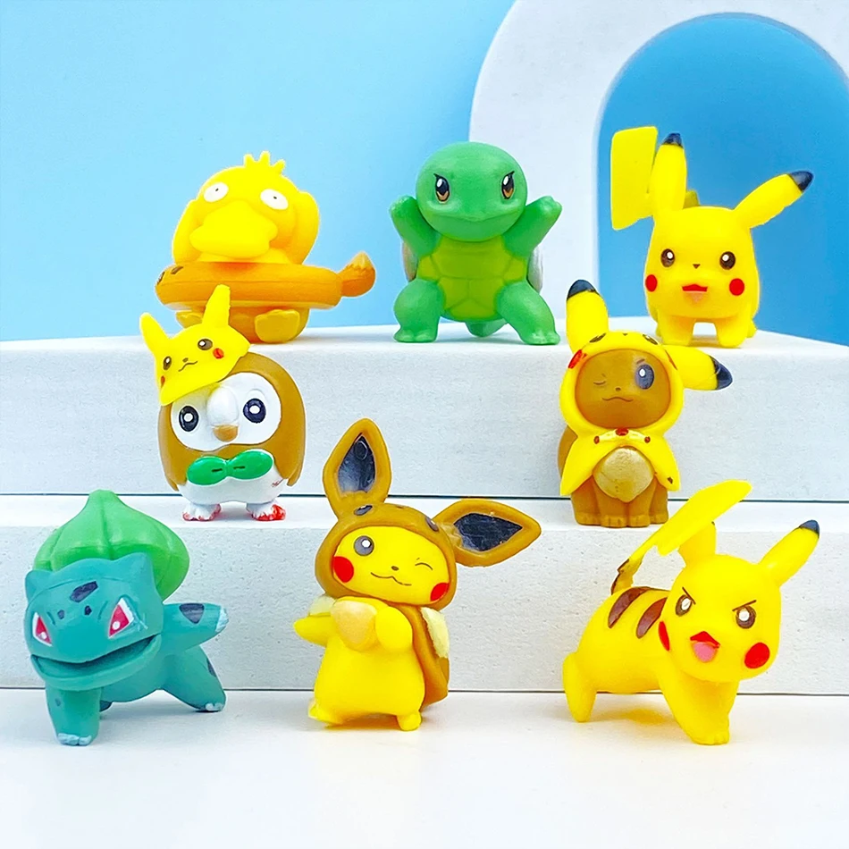 8 Stück/Set Elf Anime Figurine Serie 2-4,5cm Niedliche Kleine Elf Anime Figurine PVC Modell Desktop Ornament Spielzeug Anime Peripherie Geschenk
