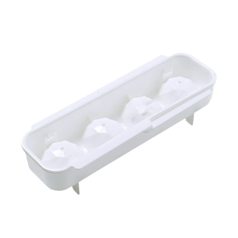 Silicone Ice Square Maker Ice Tray Halloween Candy Cake Pudding Molds Round Shape Ice Square Trays Molds,4 Grid