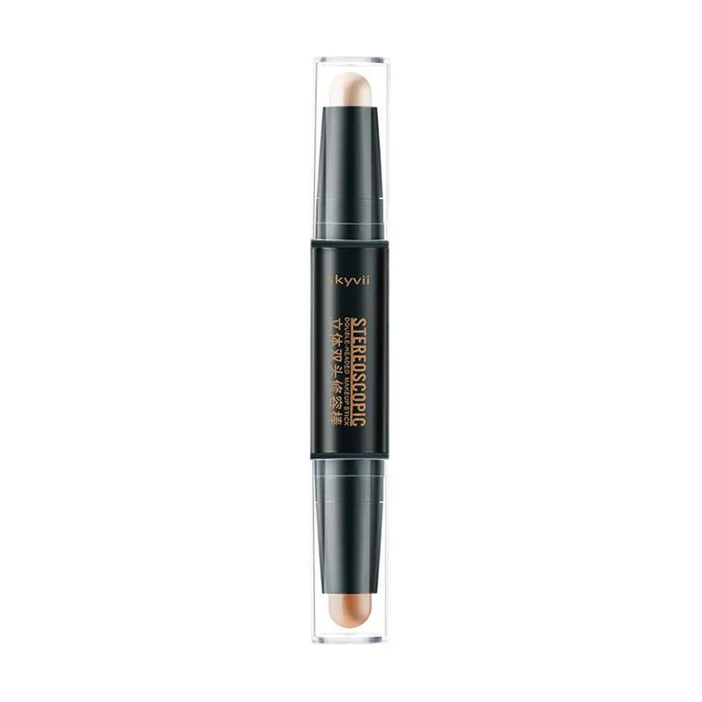 2 In1 Concealer Gezicht Hoogglans Contouren Stick Dual Poeder Purpose Markeerstift Schaduw Dubbele Contour Neus Reparatie Sti W 2X5