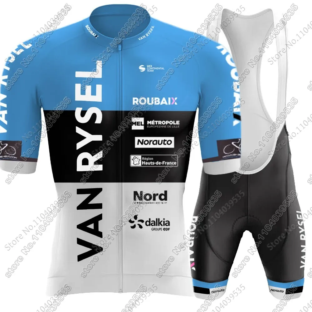 2024 Van Rysel - Roubaix Cycling Jersey Set France Men Clothing Short Sleeve Road Bike Shirts Suit MTB Shorts Wear Maillot