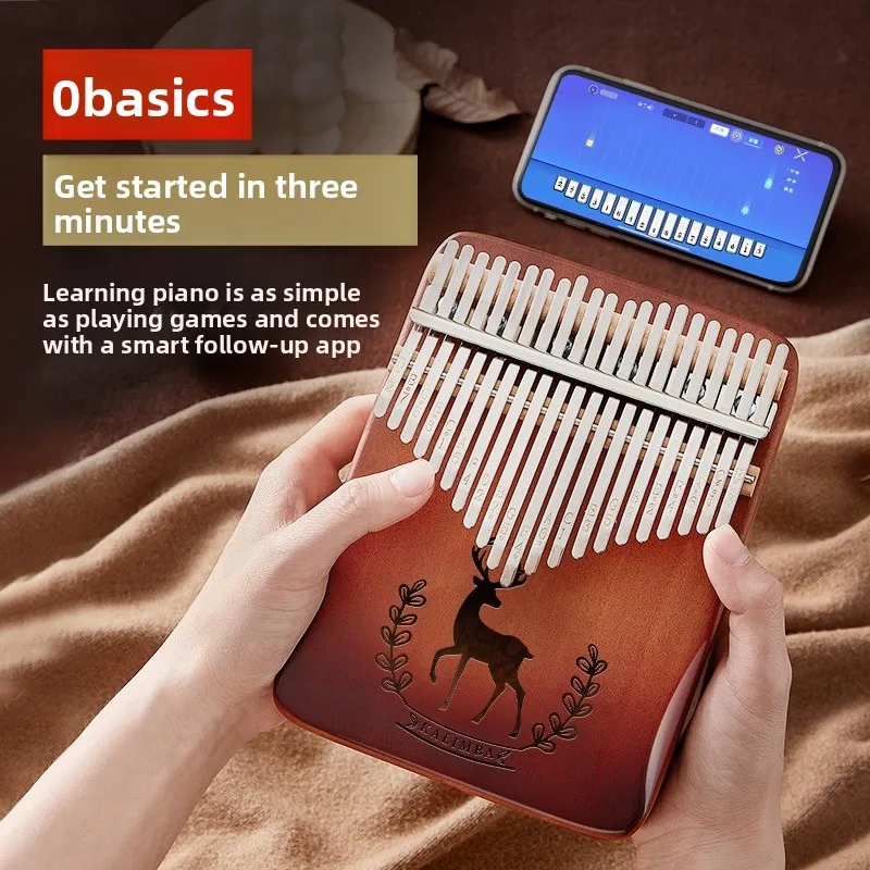 

21-note Thumb Piano, 17-note Kalimba Piano, Beginner's Finger Piano Figurine Model, Decorative Item, Festival Gift Toys