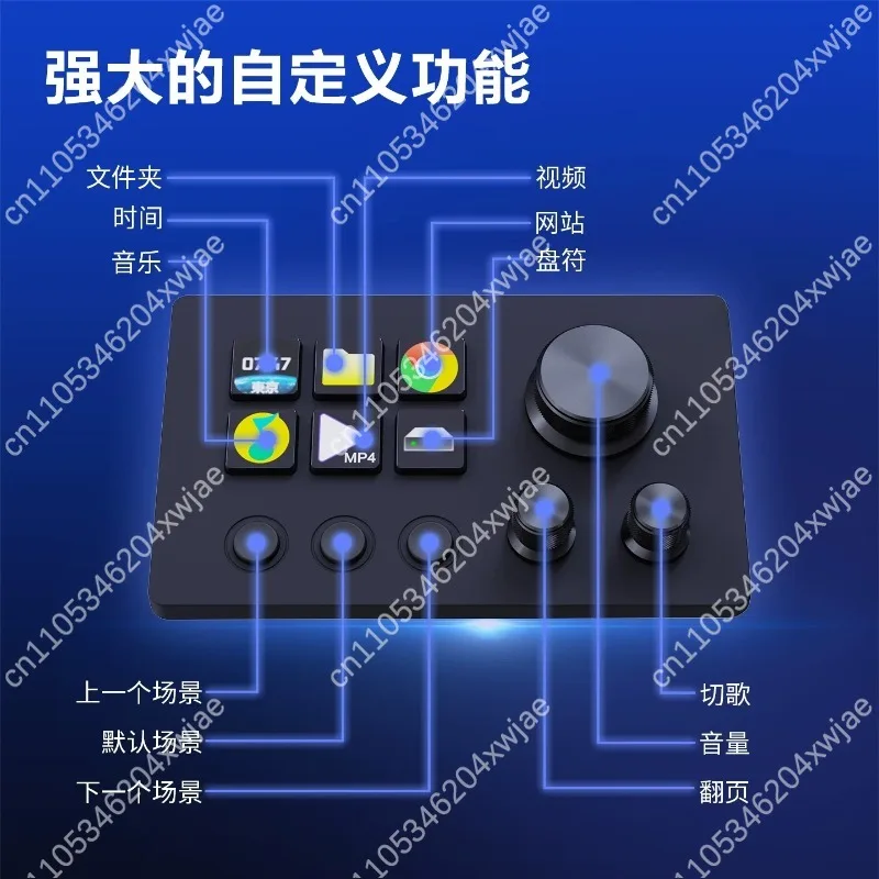 N3 Customizable Desktop Controller with Screen Visual Macro Keyboard for PC