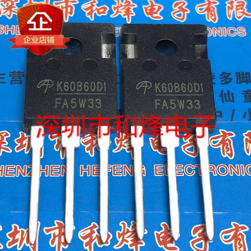 Free shipping  AOK60B60D1 K60B60D1 TO-247 600V 120A      10PCS