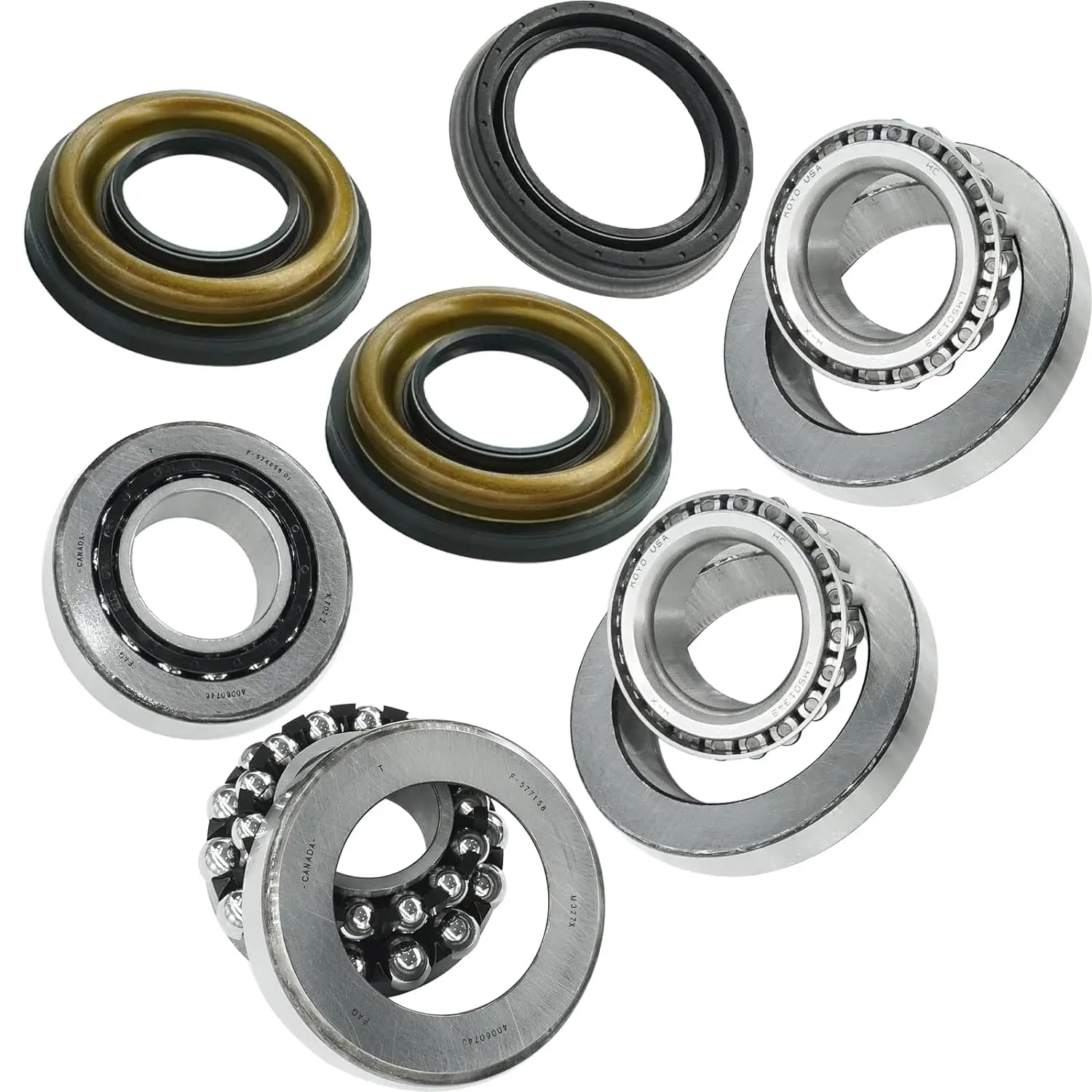 Rear Differential Bearings Repair Kit For 2013-2019 Cadillac ATS CTS F-577158,F-574658,Lm50134R,22993016,92230584