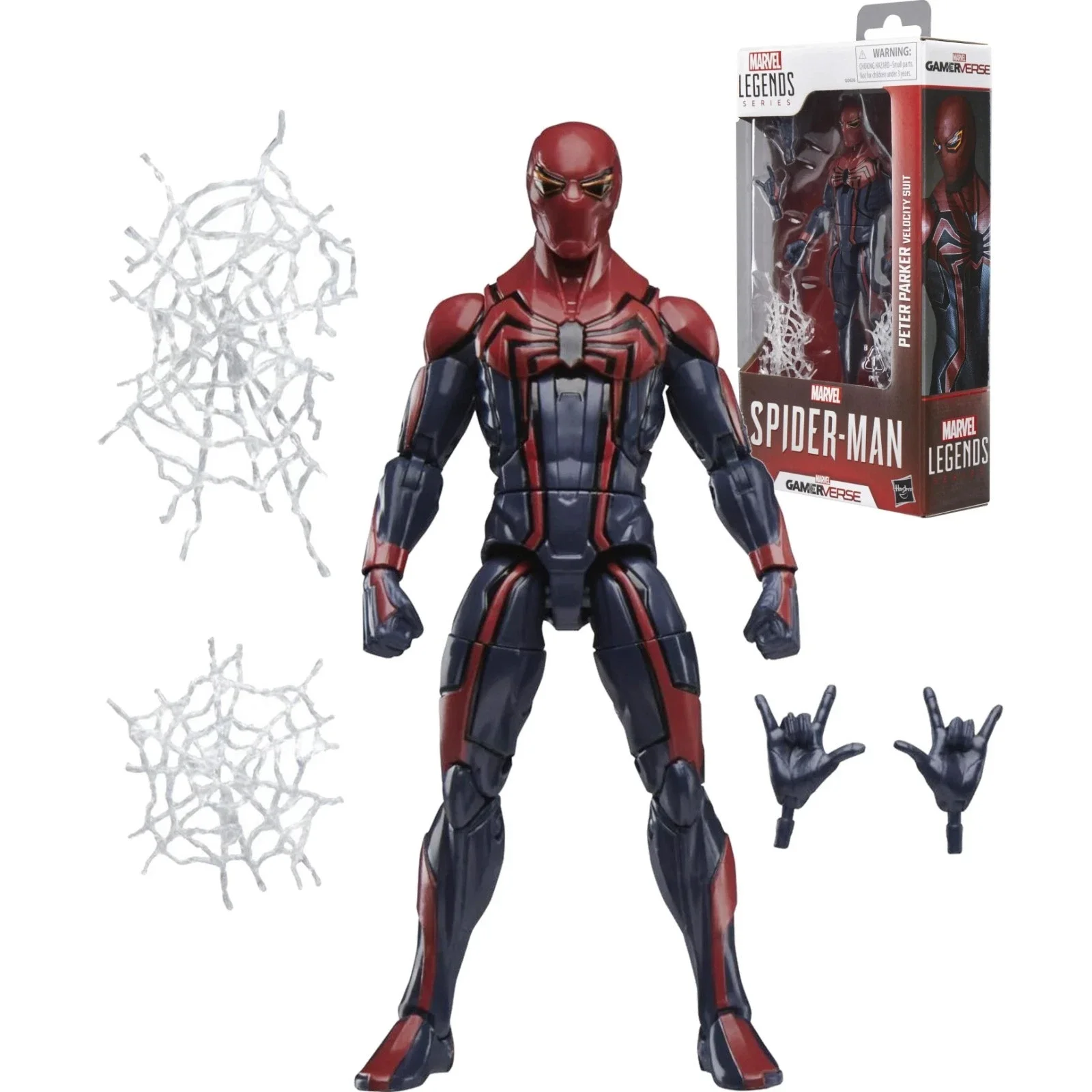 

Marvel Legends Series GamerVerse Spider-Man Peter Parker Velocity Suit 6-Inch Action Figure Toys Gift