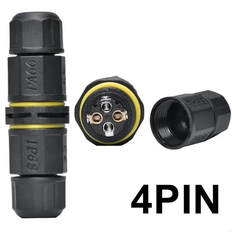 Conector impermeable libre U13B tipo recto cable y cable acoplamiento rápido