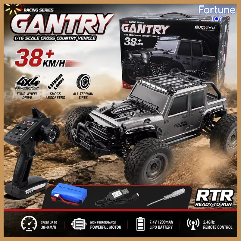 SCY-16103 Gantry 1:18 Scale Brushed Rc Car 4wd 38+ Km/H High Speed Off Road Drift Rock Crawler Racing Toy For Adults