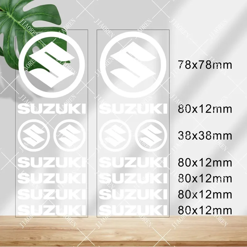 

Vinyl Suzuki Sticker Logo Motorcycle Tank Helmet Bike Car White Decal Kit GSXR 600 750 1000 GSXS 600 750 1000 BANDIT