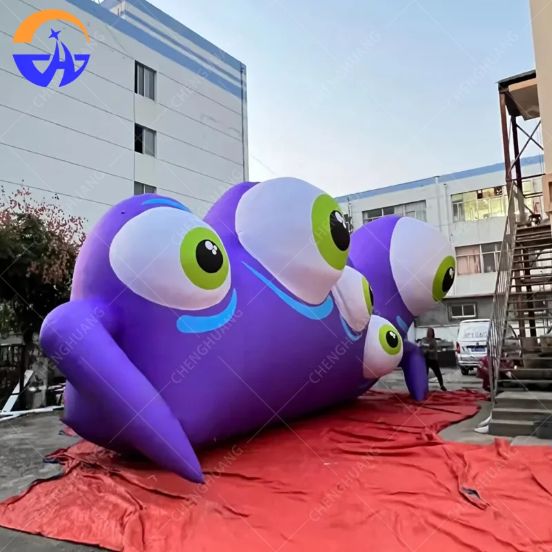 Customized Inflatable Big-eyed Monster Model, Halloween Decoration for Outdoor Malls and Horror-themed Events Parties