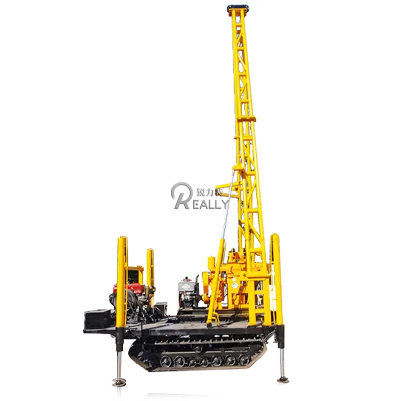 100m 150m 200m Customized Rock Drilling Deep Well Drilling Rig Hard Rock Portable Tractor Drill Water Crawler Rotary Drilling Ri