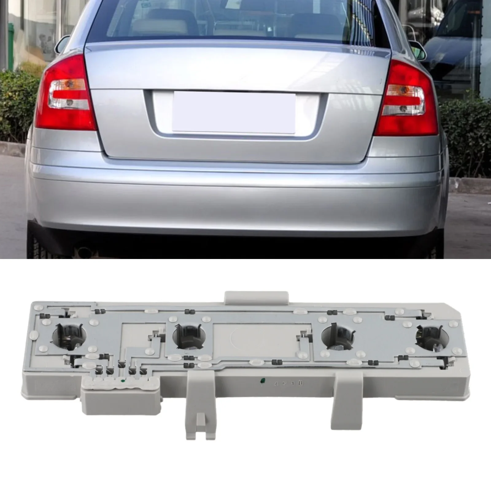 Gray Left Rear Light Bulb Holder For Skoda For Octavia 2004-2012 1Z5945257A Replacement ABS Rear Light Bulb Holder image 2