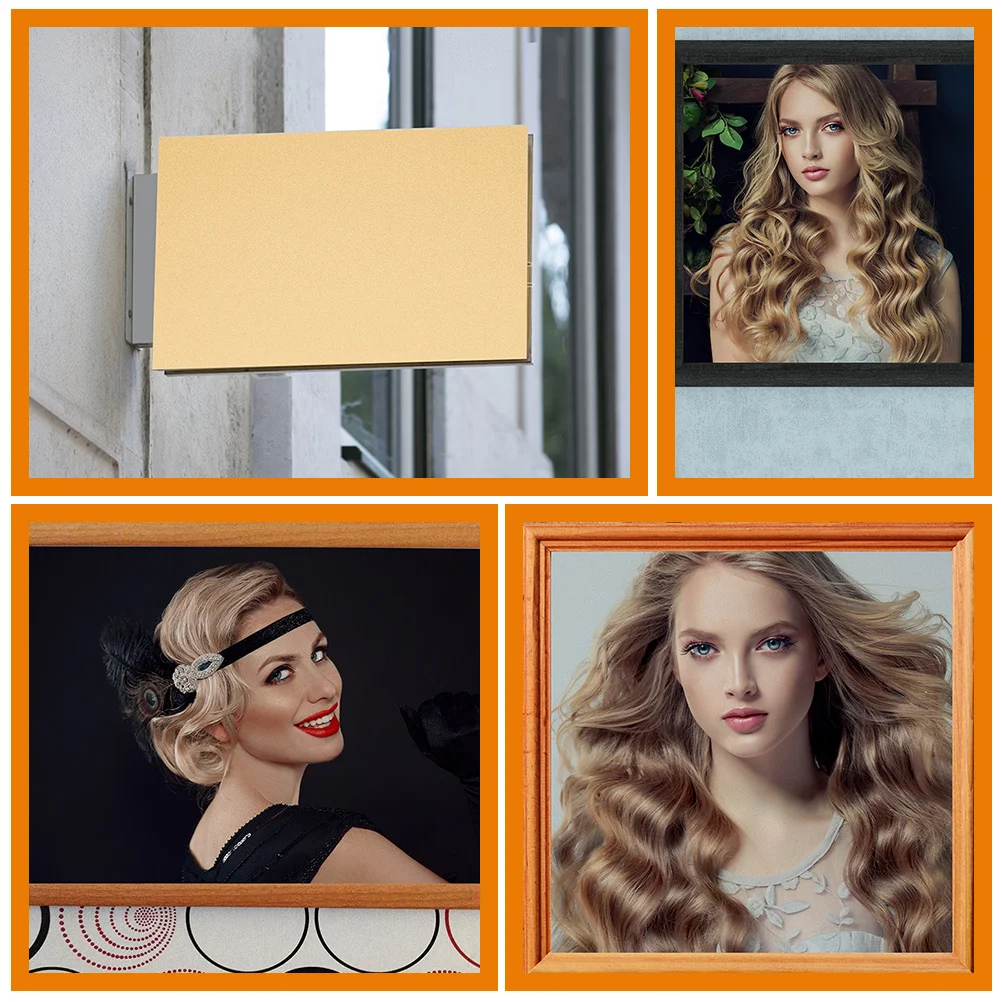 

6pcs Sublimation Plaque Metal Blanks Aluminum Sheets Diy Sublimation Boards For Photo Frame Wall Poster Sign Party Home Pearl