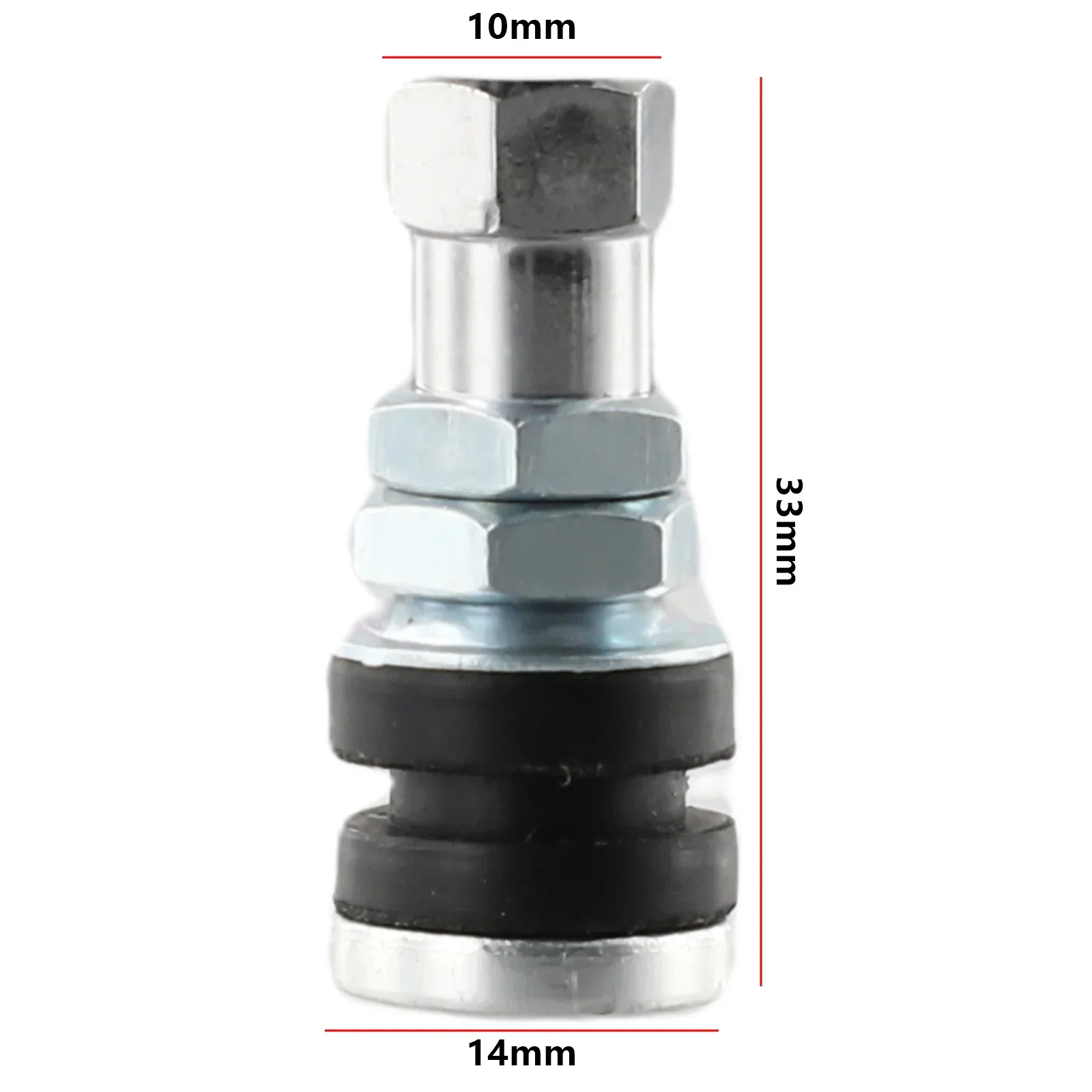 2 Pcs Car Tires Valve Short Stems Tubeless Vacuum Tire Valve Stems Silver Tires Valve Short Stems Auto Replacements Parts