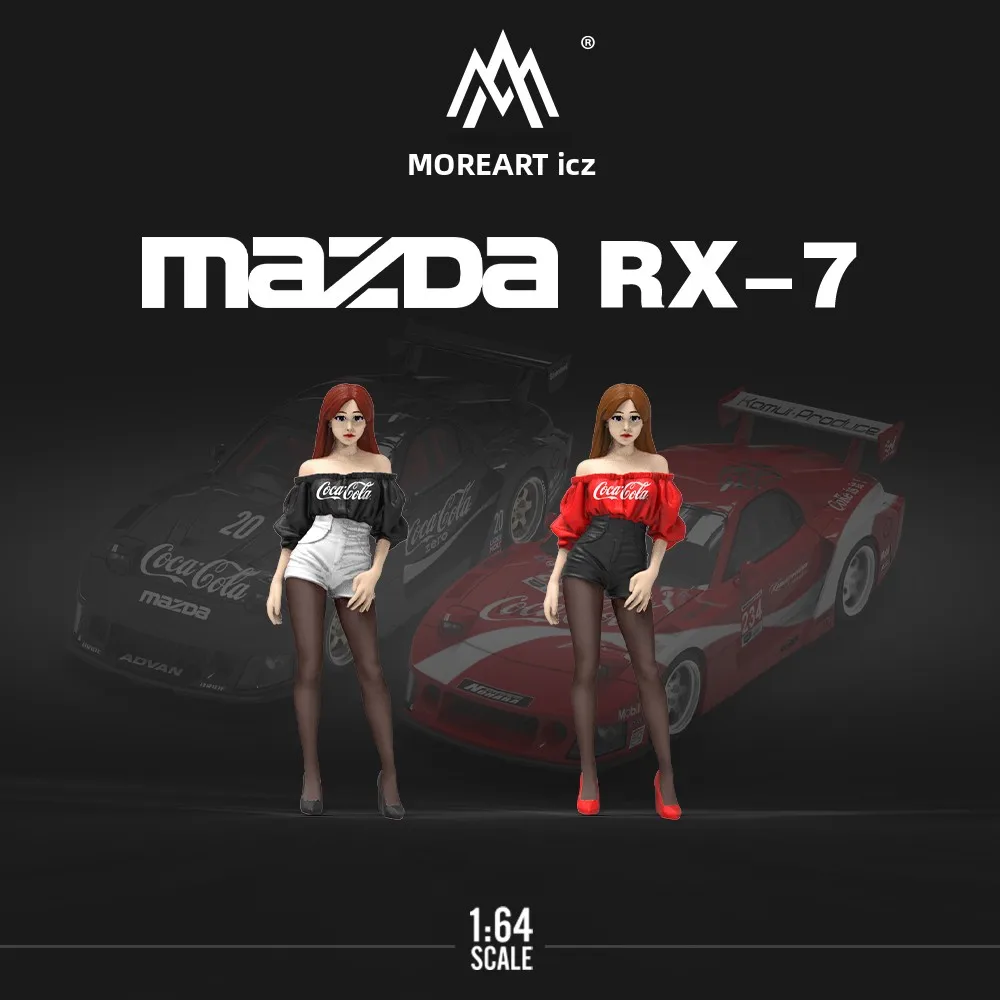 coolka-164-mazda-rx7-nero-rosso-coca-cola-modellino-auto-in-lega-simulazione-collezione-decorazione-giocattolo-veicolo