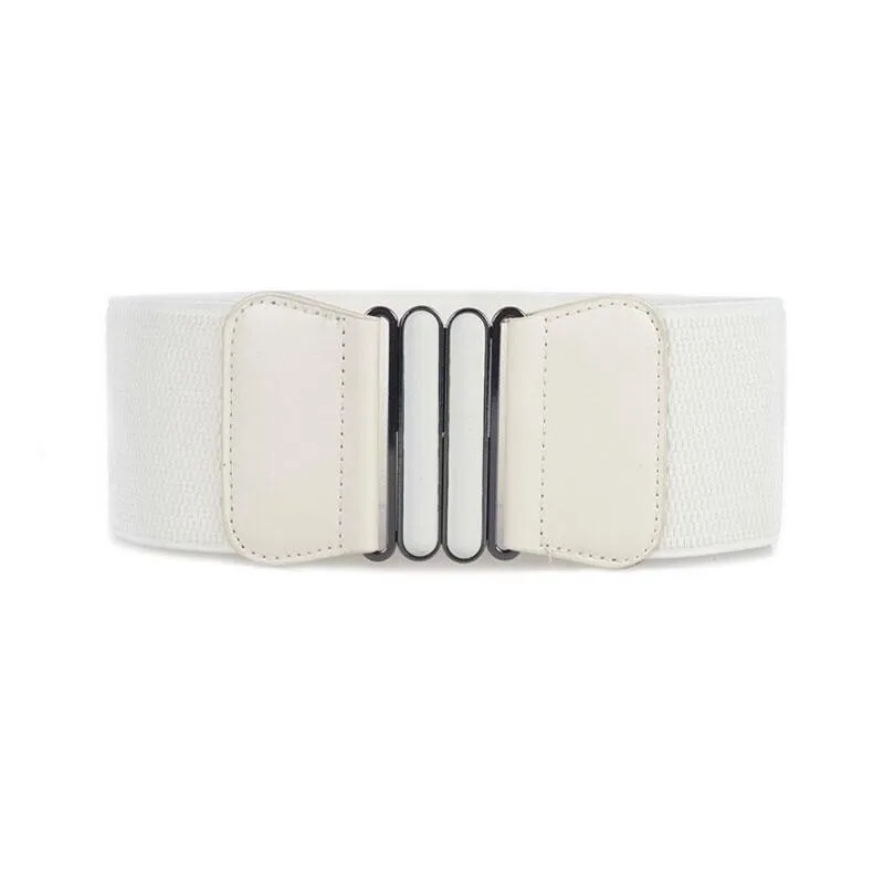 حزام خصر مرن واسع للنساء ، فستان مطاطي ، أحزمة موضة للسيدات ، GM005 ، 4 ألوان