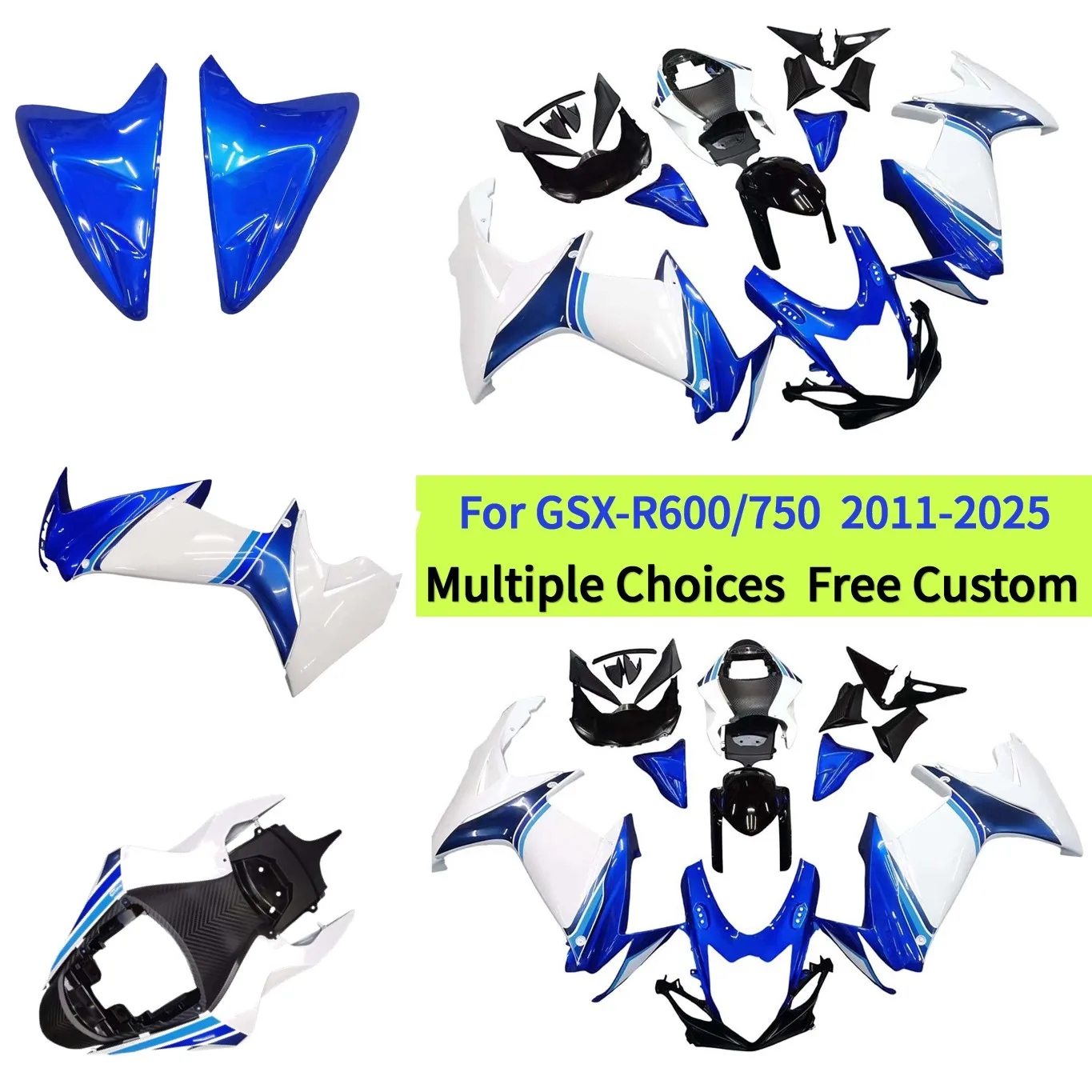 

Комплект обтекателя из АБС-пластика для мотоцикла GSXR600 2025 2024 GSXR750 2011-2023, сменный пластиковый кузов