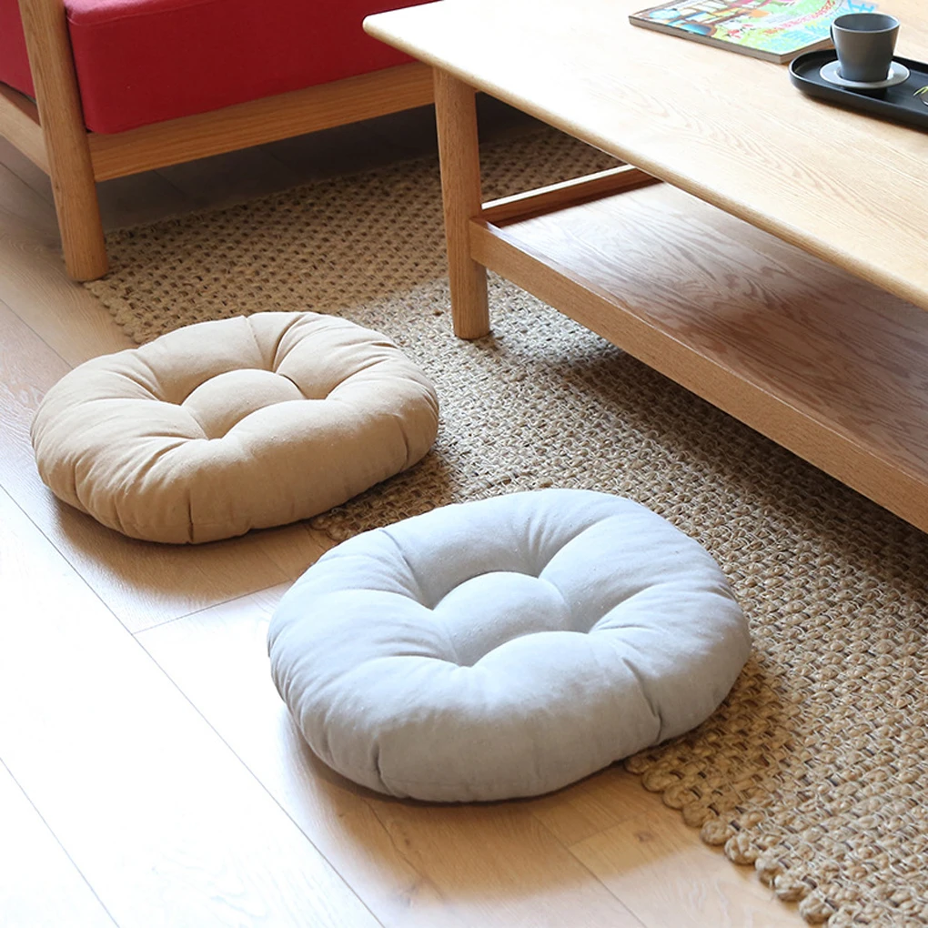 Thickened Round Chair Pad Sofa Mat Cushion Solid Color Outdoor Floor