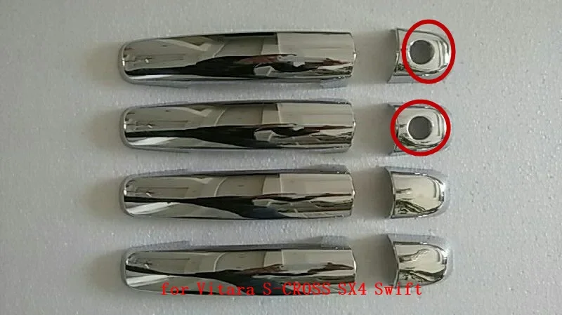 High Quality ABS Chrome Car Door Handles Bowl Cover Trim Door Handle Trim for Suzuki Vitara S-CROSS SX4 Swift