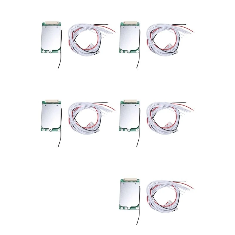 5X BMS 13S 48V 18650 Lithium Battery Charge Board Common Port Short Circuit/Overtemperature Protection For Escooter(30A)