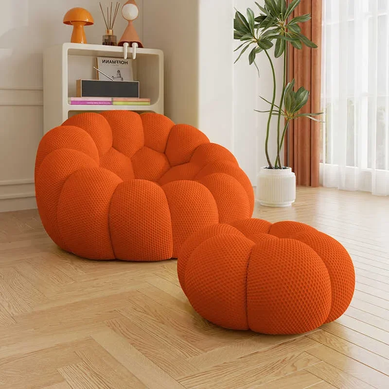

Italian football lazy sofa chair, creative pumpkin leisure chair compressible sofa