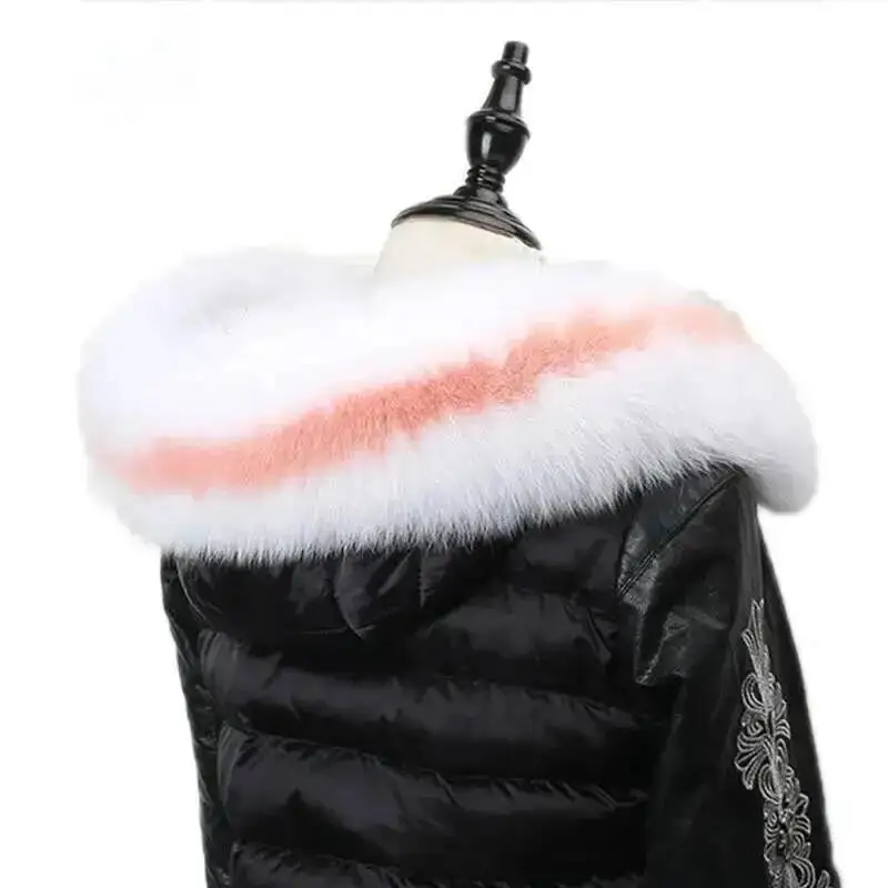 Inverno 100% Vera Pelliccia Di Volpe Naturale Collare E Sciarpe Da Donna Cappotto Di Moda Maglione Sciarpe Collare Di Pelliccia Di Volpe Di Lusso Collo Soffice Berretto L35-image