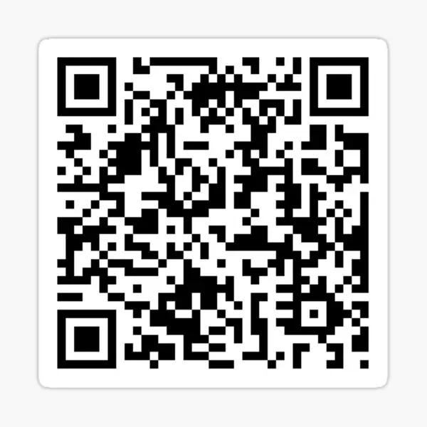 Rick Roll Qr 10PCS Stickers for Luggage Decor Stickers Background Anime Room Print Decorations Home Funny Window Laptop Wall