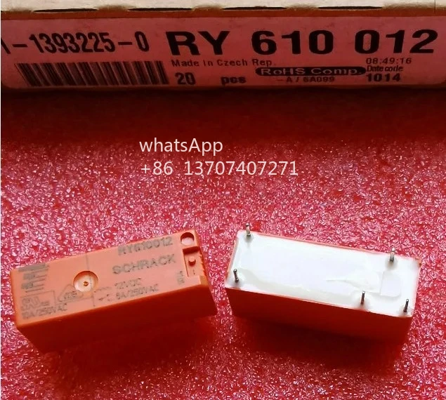 

RY610005 5VDC RY610012 12VDC RY610024 24VDC 8A/250VAC 5PINS Power Relay