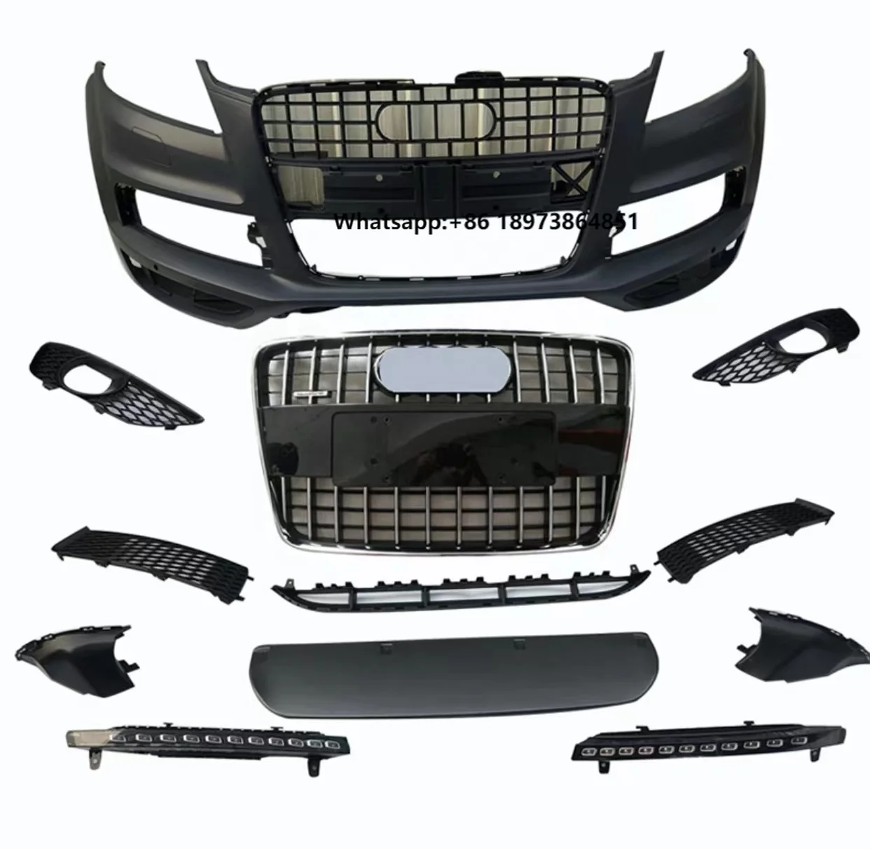 

High Quality Black ABS for RSQ7 Q7 Grille Front With Bumper for Q7 2005-2015
