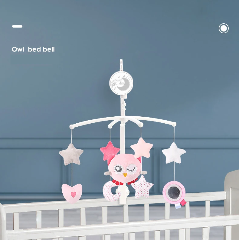 Berço musical para bebês, móvel com brinquedos rotativos pendurados, decoração de cama infantil, sino de cabeceira, brinquedos para bebês, meninos e meninas