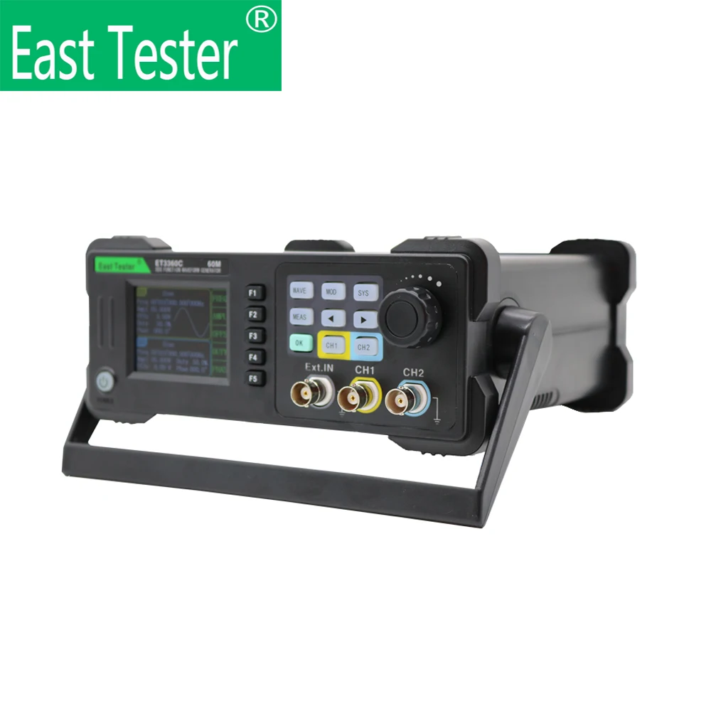 East Tester ET33C 2 Channels Function Arbitrary Waveform Generator,200MSa/s Sample Rate,20MHz/40MHz/60MHz,2CH Signal Generator