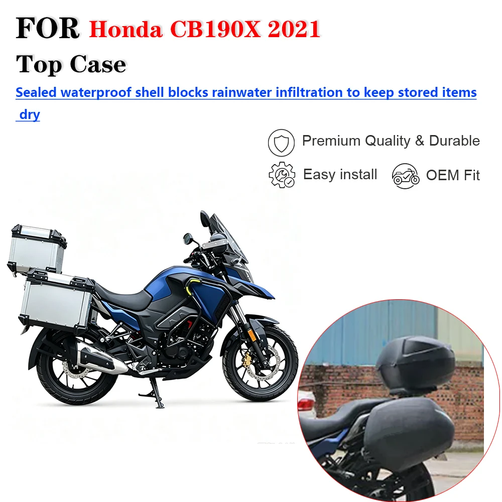 For Honda CB190X 2021 Motorcycle Modified Rear Storage Tail Box Top Case Modification Accessories