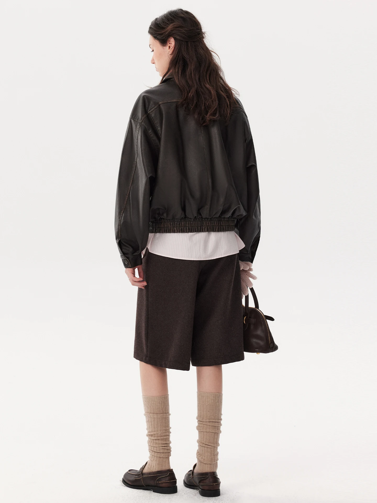 Retro Amerikanische Distressed-Optik PU-Lederjacke Umweltfreundliche Outdoor-Bekleidung für Jugendliche