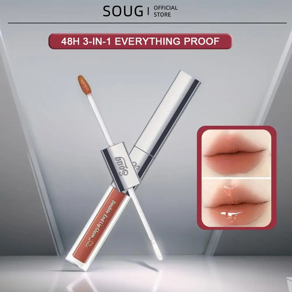 3in1 マットグロスリップスティックリップライナーコンターペンシル防水非脂っこいプランピングリップグレーズクリスタルリップグロス唇ティントメイクアップ