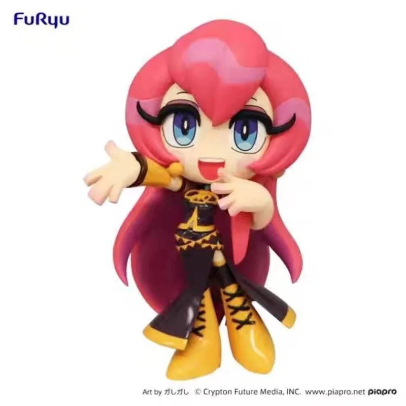 Figuras originais de anime furyu toonize megurine luka kagamine rin kagamine len cantor modelo olhos grandes chibi sd brinquedo fofo 12/13cm