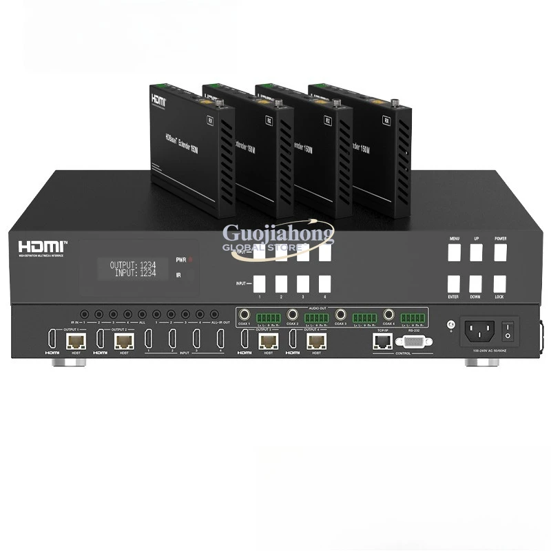 

Матричный коммутатор MXB44H150 4K60 4x4 HDBaseT150m с расширенной функцией распределения и центрального управления