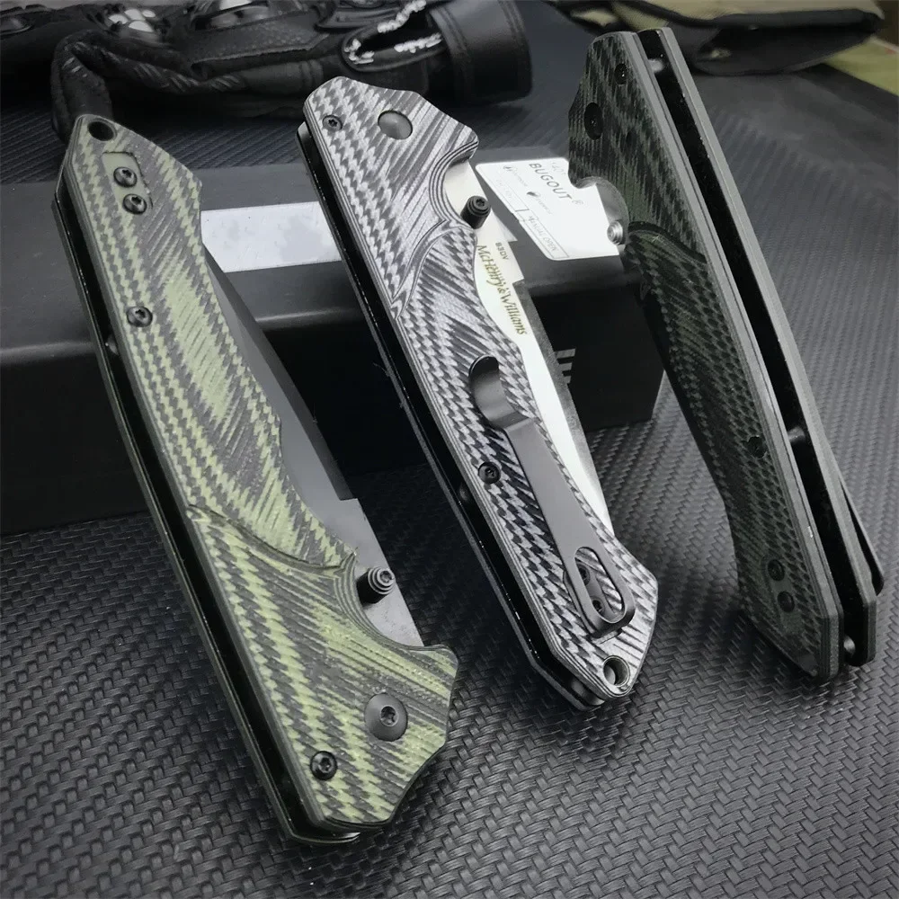 BM 615BK Folding Knife S30V Blade G10 Handle Hunting Knife Outdoor Camping  Rescue Survival Tools Self Defense Tactical Knife