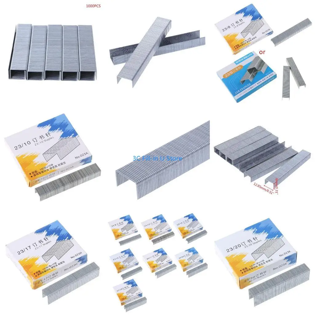 G8TA 1000Pcs/Box Heavy Duty 23/8 Metal for Staples For Stapler Office School Supplies